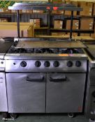 Falcon Dominator G2101EU-DT 6 burner oven range natural gas - W 900 x D 940 x H 1430mm