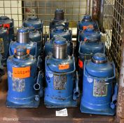 12x Weber Hydraulik ATPX 12-230 12000kg telescopic lift bottle jacks