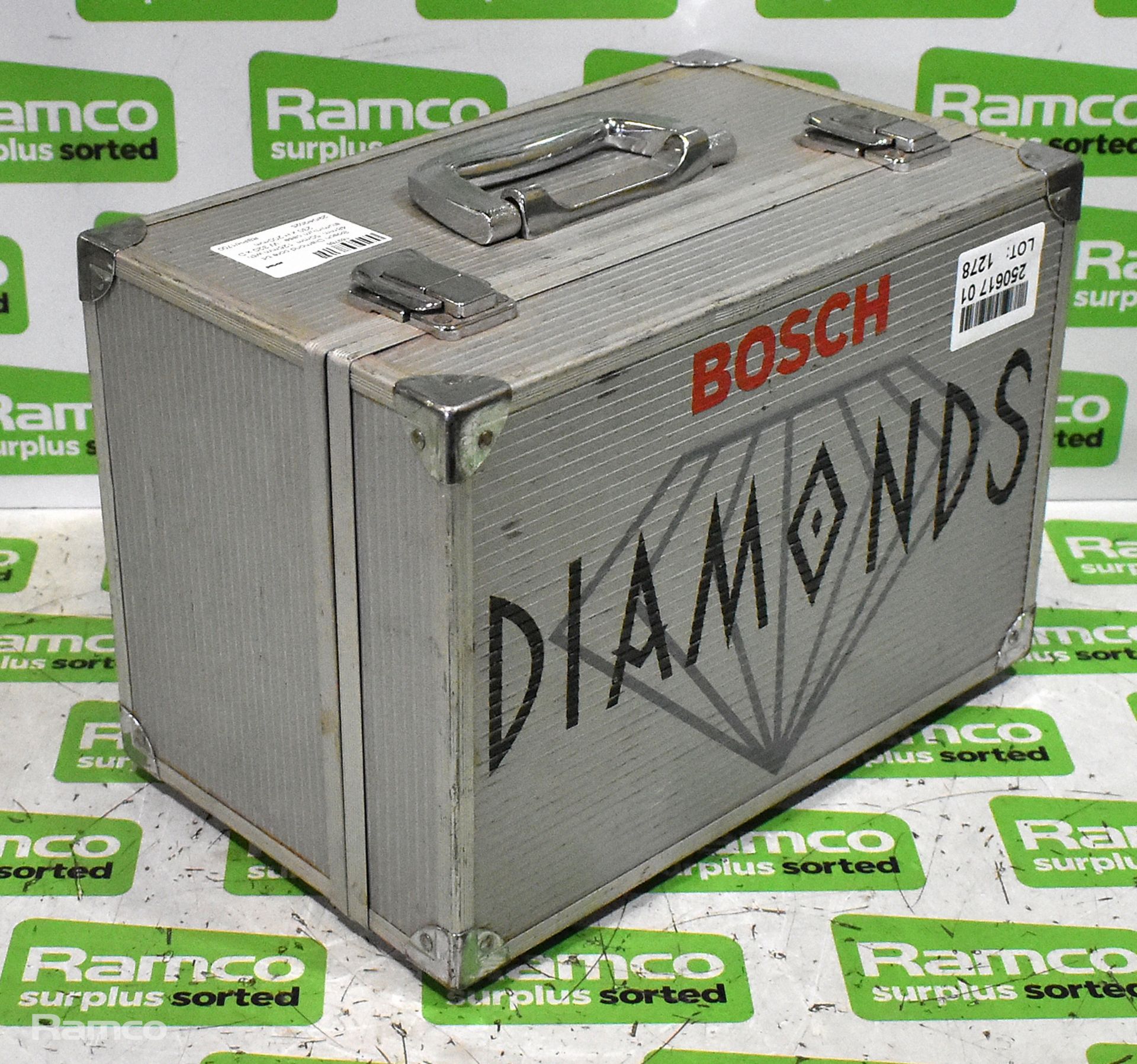 Bosch Diamond core bit 48mm, 50mm, 126mm with aluminium case - W 320 x D 230 x H 200mm - Image 5 of 6