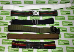 200x British Forces belts - various types and sizes