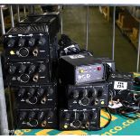 15x automatic pre-amplifiers with 6x adjustable PSUs