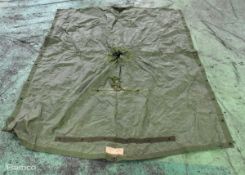 8x Waterproof ponchos - Olive