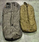 30x Medium weight sleeping bags - various types - may include arctic
