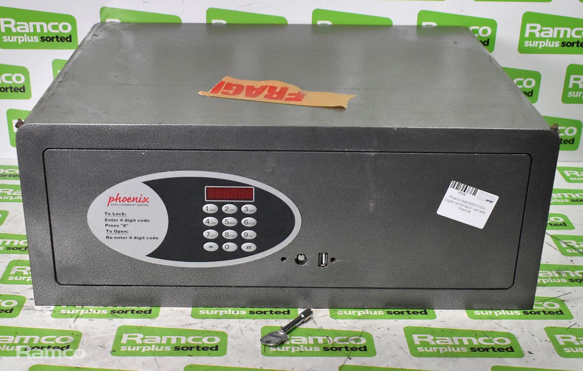 3x Phoenix Safe SS0311EH digital combination wall safes - graphite - Image 4 of 7