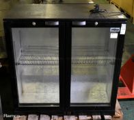 Rhino COLD900H under counter double 208L bottle chiller - W 900 x D 520 x H 900mm
