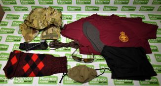 Various types of ex-military hardware and accessories - 153kg – may require repair / be incomplete