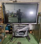 Smart SBID8070i LCD 70 inch interactive display with DVD recorder and mobile stand