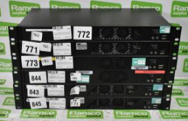 6x 1U broadcast network control system rack mount computers