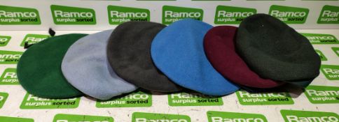 170x British Forces berets - mixed types - mixed sizes