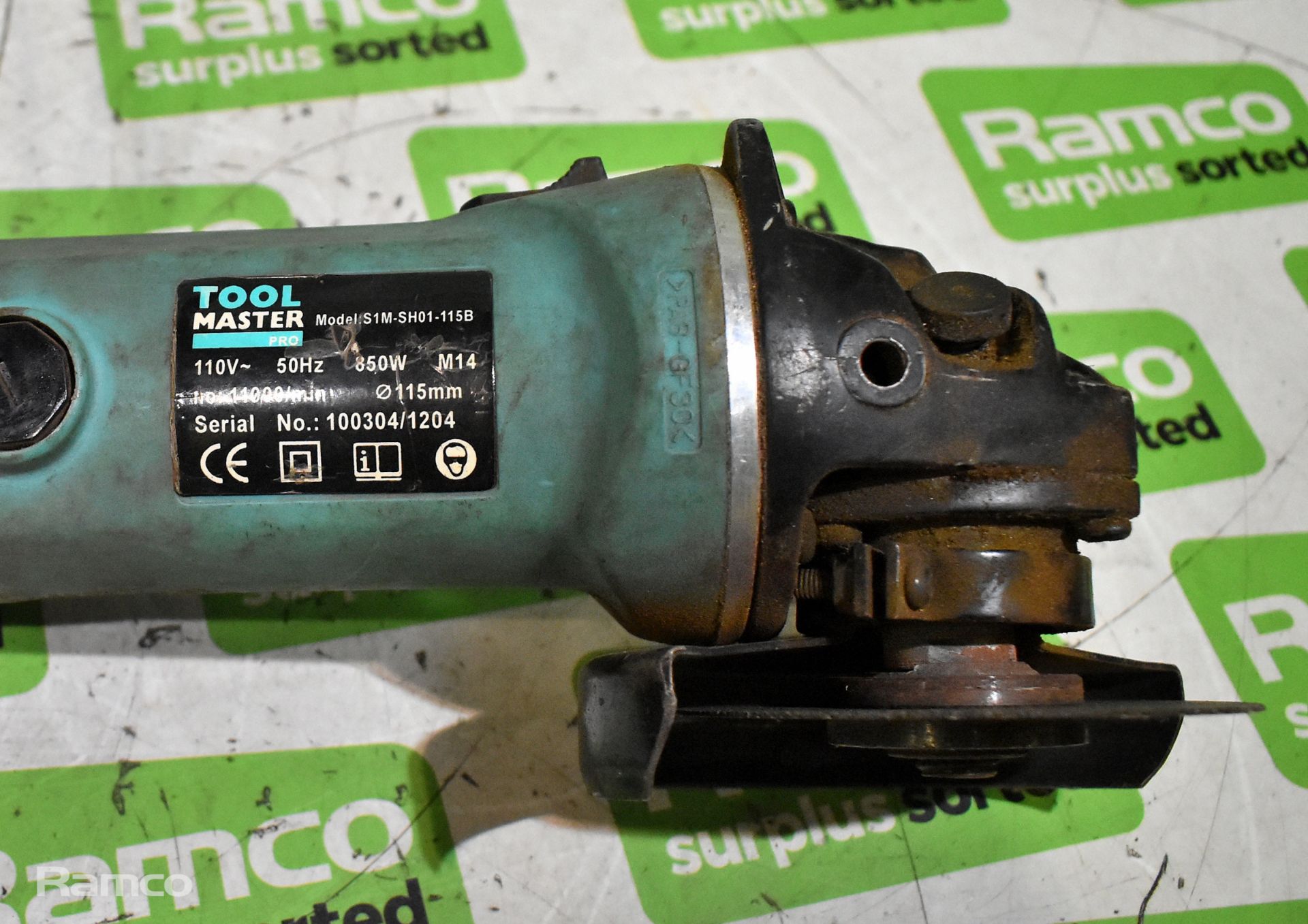 Tool Master Pro S1M-SH01-115B 115mm angle grinder - 110V 850W - Image 3 of 4