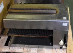 Hobart stainless steel gas salamander grill - W 750 x D 560 x H 450mm