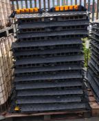 50x 5 channel rubber cable protector ramps - approx dimensions: L 900 x W 500 x H 55mm