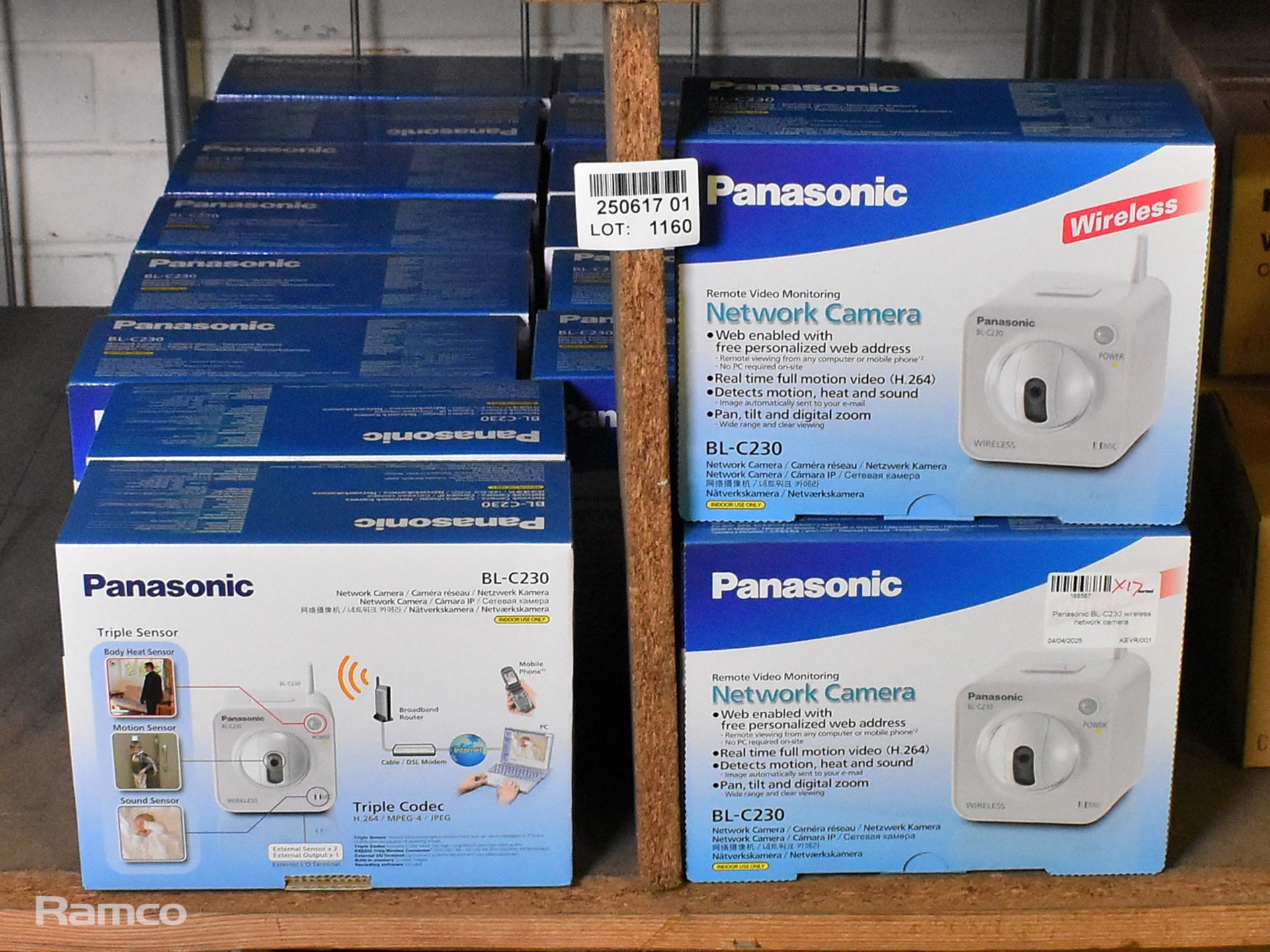 17x Panasonic BL-C230 wireless network cameras - Image 7 of 7