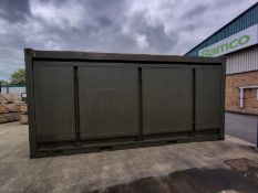 20ft prototype mobile command container with drag on hitch - full details in the description