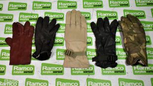 500x British Forces unpaired gloves - mixed styles - mixed sizes