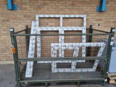 PVC left open fixed right window frame & PVC side hung left and right over fixed window frame
