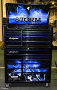 Snap-On Storm roll cab top chest combo tool box (2 keys per unit) - limited edition - specs in desc.