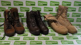 100x pairs of grade 2 various combat boots - may include - Magnum, YDS, Haix - mixed sizes