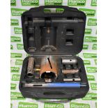 Diamond metric core bit set with case