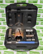 Diamond metric core bit set with case