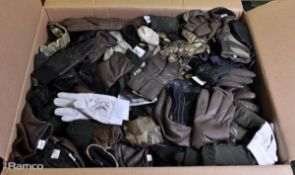 500x British Forces unpaired gloves - mixed styles - mixed sizes