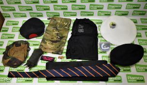 Various types of ex-military hardware and accessories - 123kg – may require repair / be incomplete