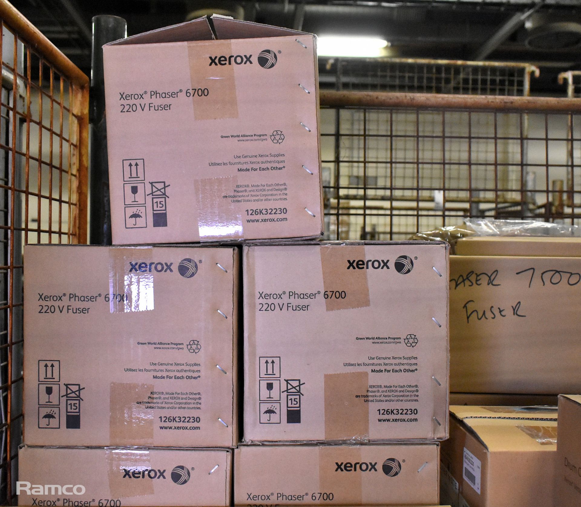 Mixed Xerox Phaser 6700 220V fuser, 7750/7760 transfer roller & 7500 fuser drum cartridge - Image 3 of 5