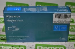 264x Mercator nitryle classic powder free disposable gloves - medium - expired
