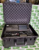 Roland VR-50HD - multi-format AV mixer with cables and peli case