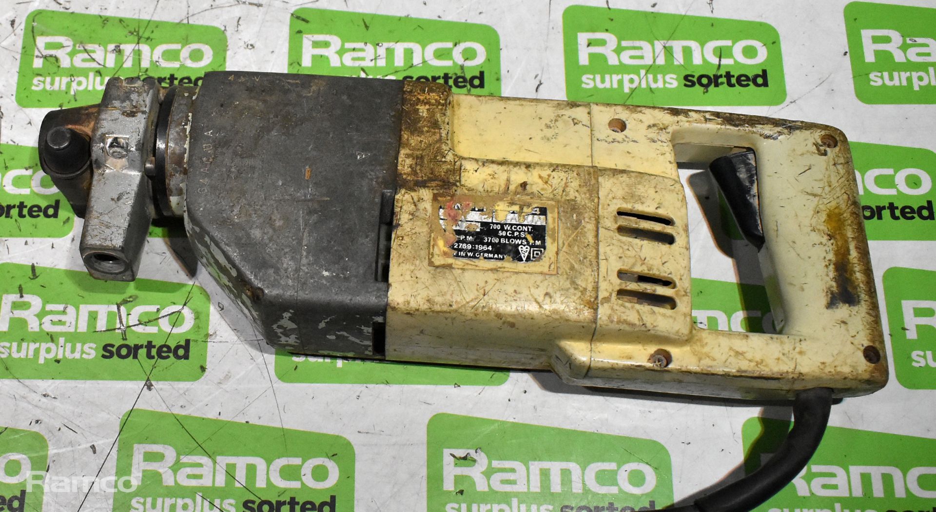 Unknown 230V breaker/hammer drill with accessories and case - Image 3 of 8