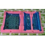 3x Panasonic WJ-PB65C32E 32-channel video input boards