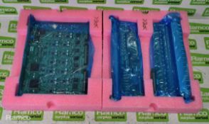 3x Panasonic WJ-PB65C32E 32-channel video input boards