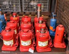 11x Telescopic lift bottle jacks - full details in description