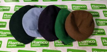 350x British Forces berets - mixed types - mixed sizes
