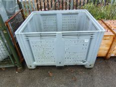 Plastic pallet box - W 1200 x D 1000 x H 800mm - 38kg
