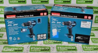 2x Makita DDF487Z 18V cordless driver drills - BARE TOOL