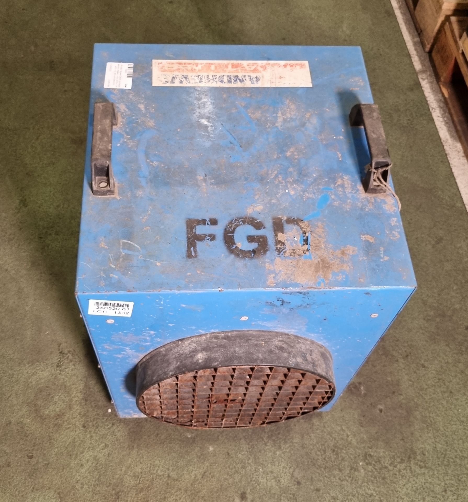 Andrew Sykes DE95 portable electric heater - 400-415V - W 400 x D 450 x H 580mm - Image 2 of 4