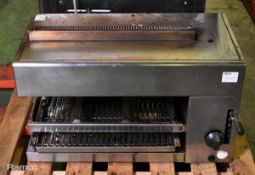 Hobart stainless steel gas salamander grill - W 750 x D 560 x H 450mm
