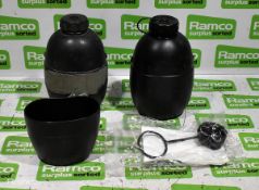 Plastic water canteens - may be incomplete