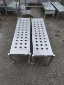 2x B-Line single drying racks - W 1450 x D 430 x H 360mm