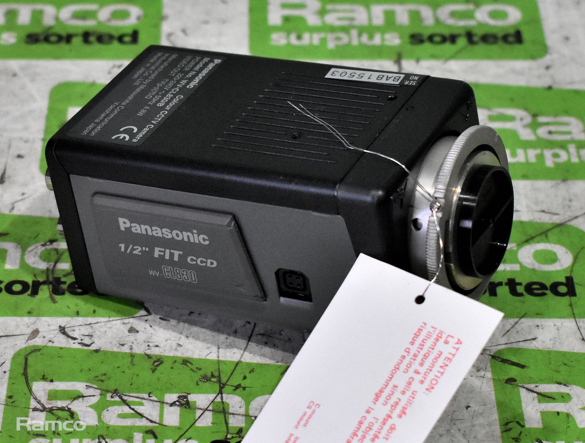 15x Panasonic WV-CL830/B colour CCTV cameras