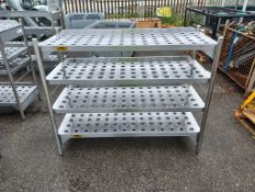 B-Line stainless steel 4 shelf drying rack - W 1500 x D 590 x H 1200mm