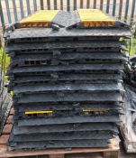 50x 5 channel rubber cable protector ramps - approx dimensions: L 900 x W 500 x H 55mm