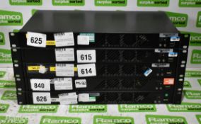 5x 1U broadcast network control system rack mount computers