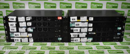 10x 1U broadcast network control system rack mount computers