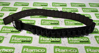 15x Price western leather cartridge belts - Black - mixed sizes
