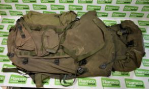16x IRR Long back infantry Rucksack and frame - Olive - NSN: 8465-99-172-9431