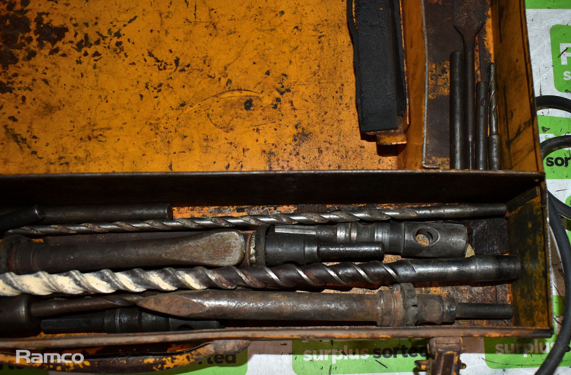 Unknown 230V breaker/hammer drill with accessories and case - Image 7 of 8