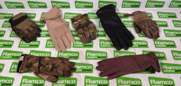 450x British Forces unpaired gloves - mixed styles - mixed sizes