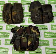 Various types of ex-military DPM accessories - 110kg – may require repair / be incomplete - see pics